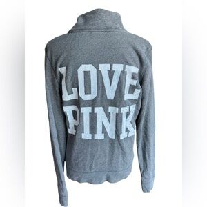 PINK Victorias Secret Sweatshirt Quarter Zip Pullover Womens Medium